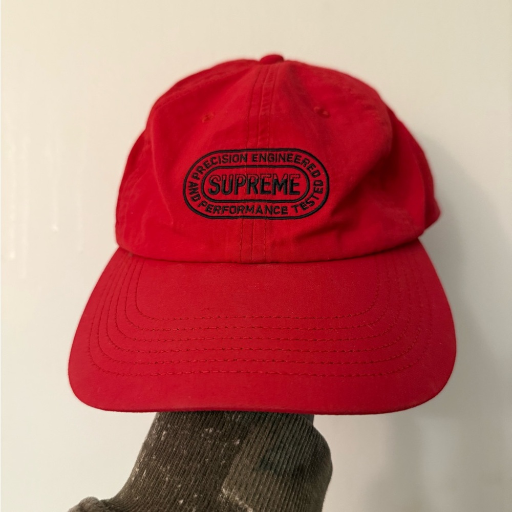 Supreme Red Nylon Cap - image 1